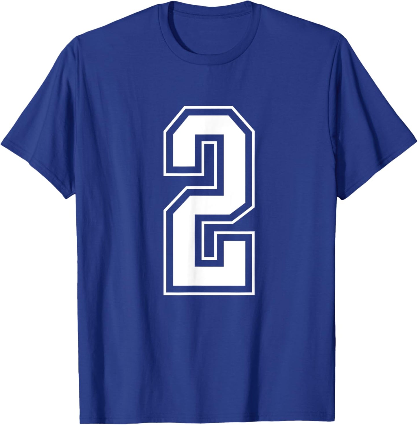 Varsity Jersey Number 2 T-Shirt - T-Shirt | Royal