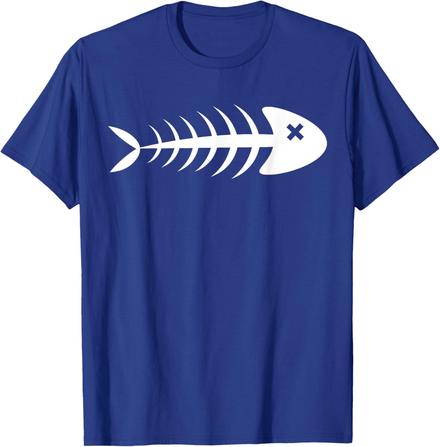 Fish Bones, Graphic Tops - , Women and Kids T-Shirt - T-Shirt | Royal