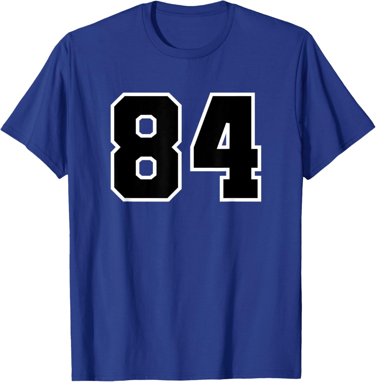 Number #84 Numeral T-Shirt - T-Shirt | Royal