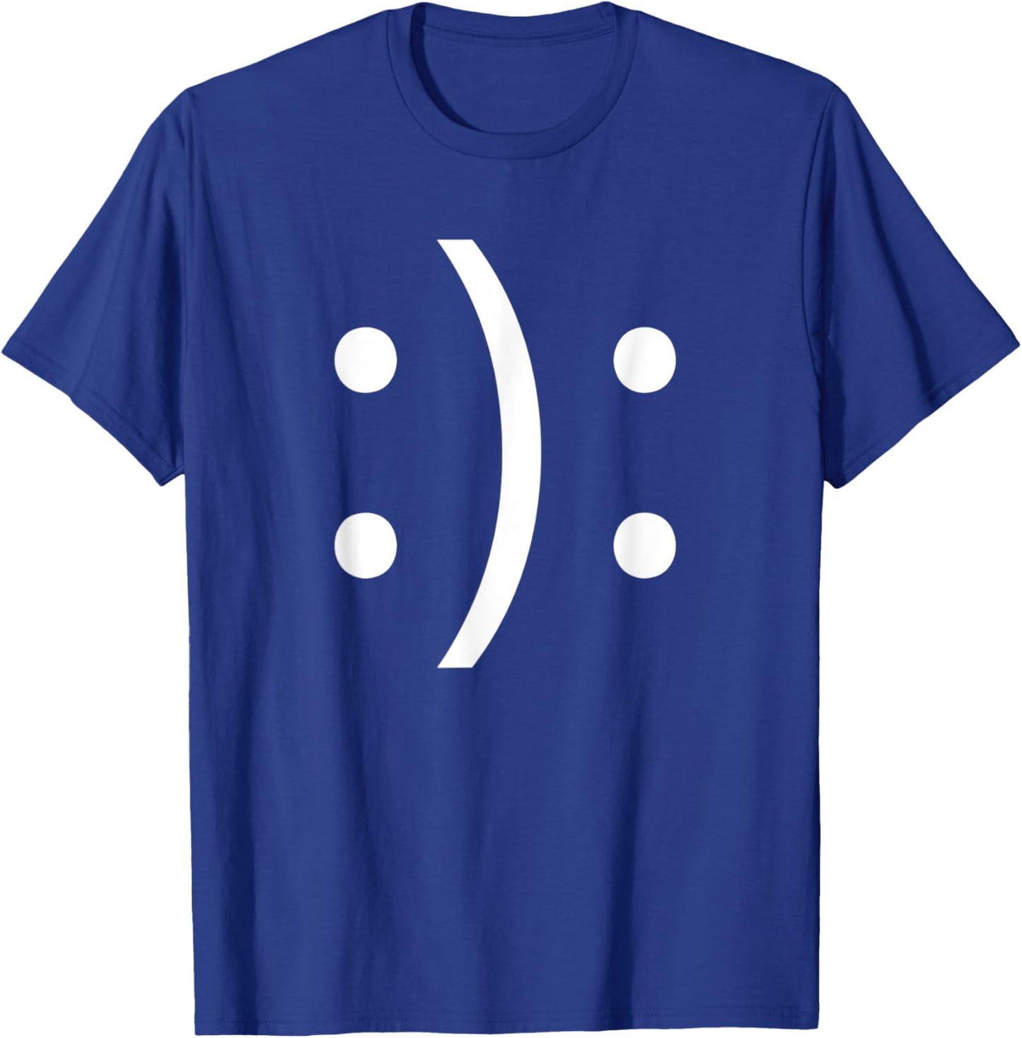 Bipolar Emoticon Sad Happy Face Bipolar Disorder Awareness T-Shirt - T-Shirt | Royal