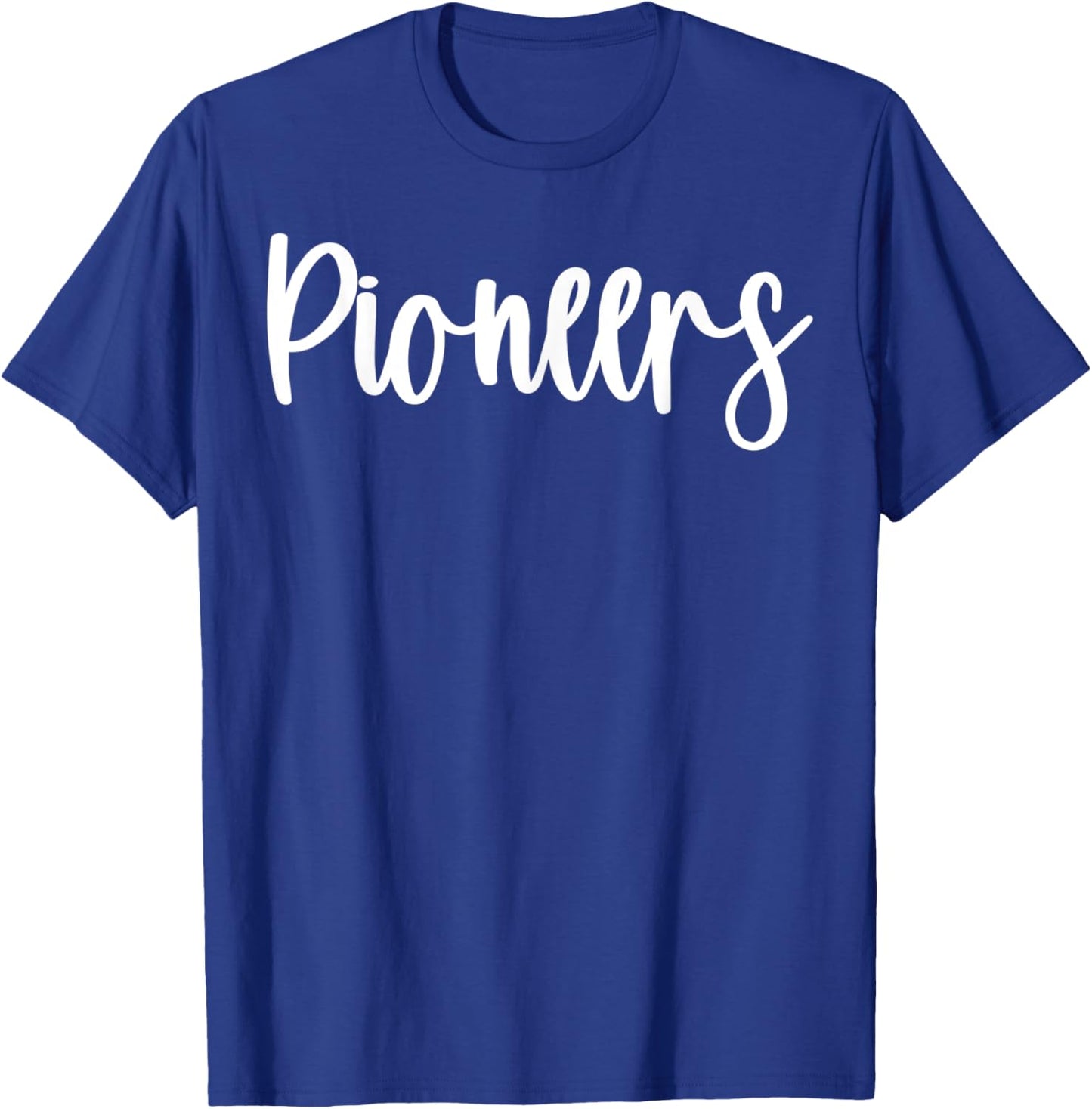 Pioneers School Spirit Team Mascot Game Night T-Shirt - T-Shirt | Royal