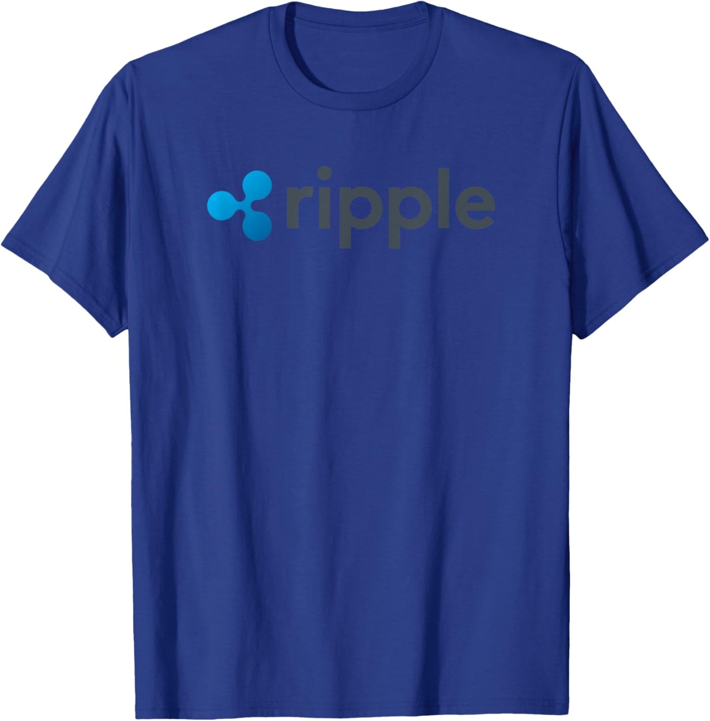 Ripple Coin XRP Cryptocurrency Fan Logo HODLer To The Moon T-Shirt - T-Shirt | Royal