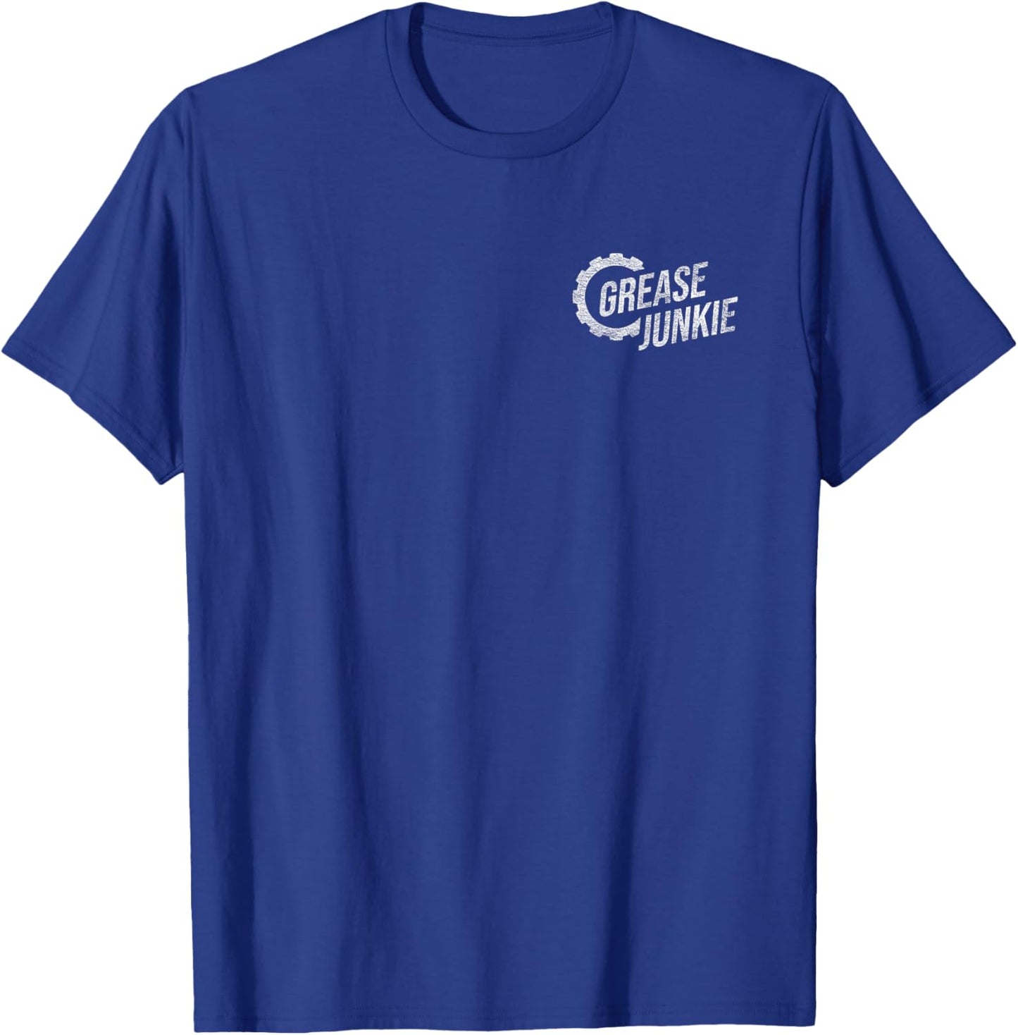 Grease Junkie Monkey Mechanic Tech Garage Repair Engines T-Shirt - T-Shirt | Royal