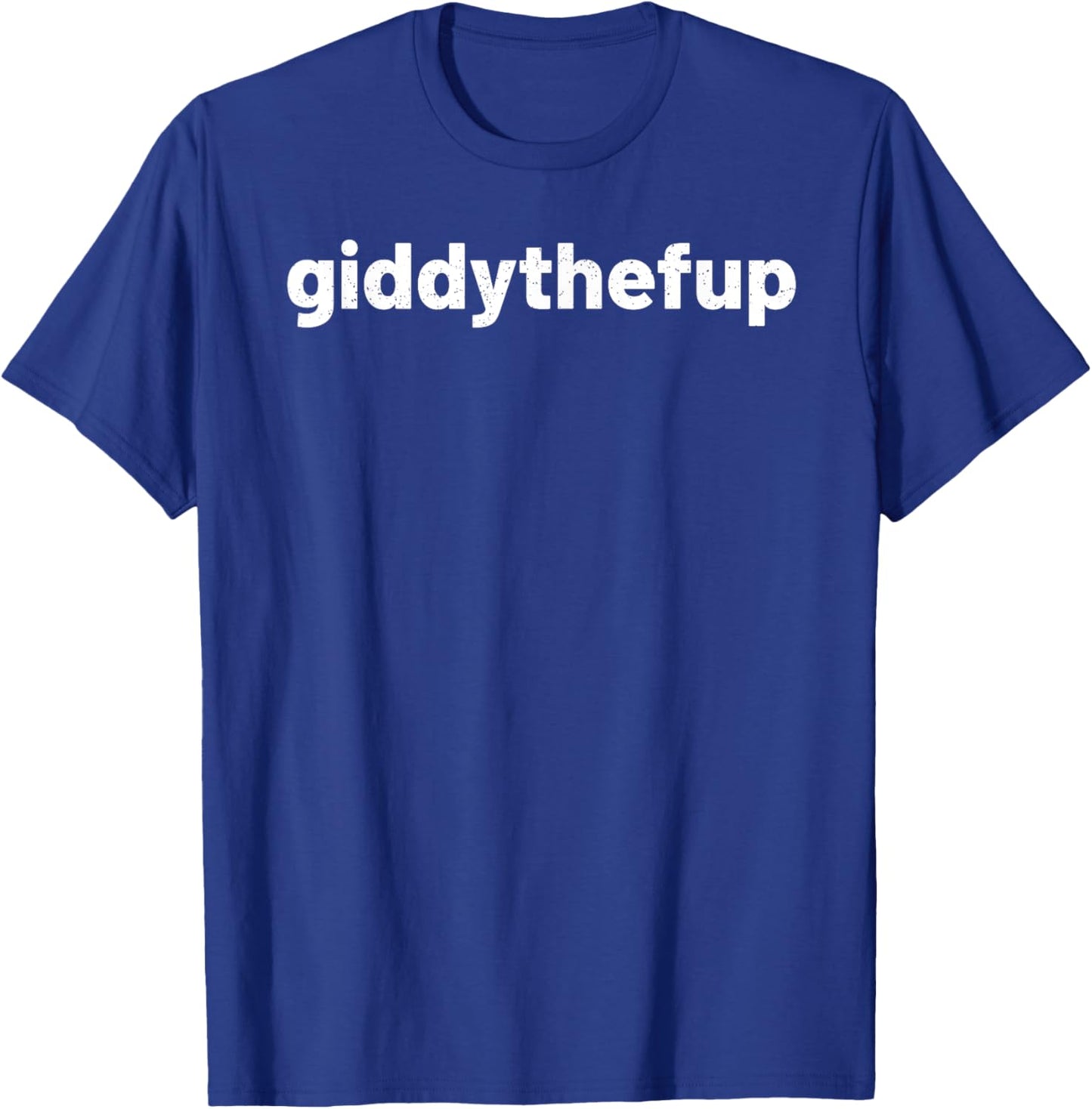 Funny Horse Racing Vintage Giddythefup KY Derby Horse T-Shirt - T-Shirt | Royal