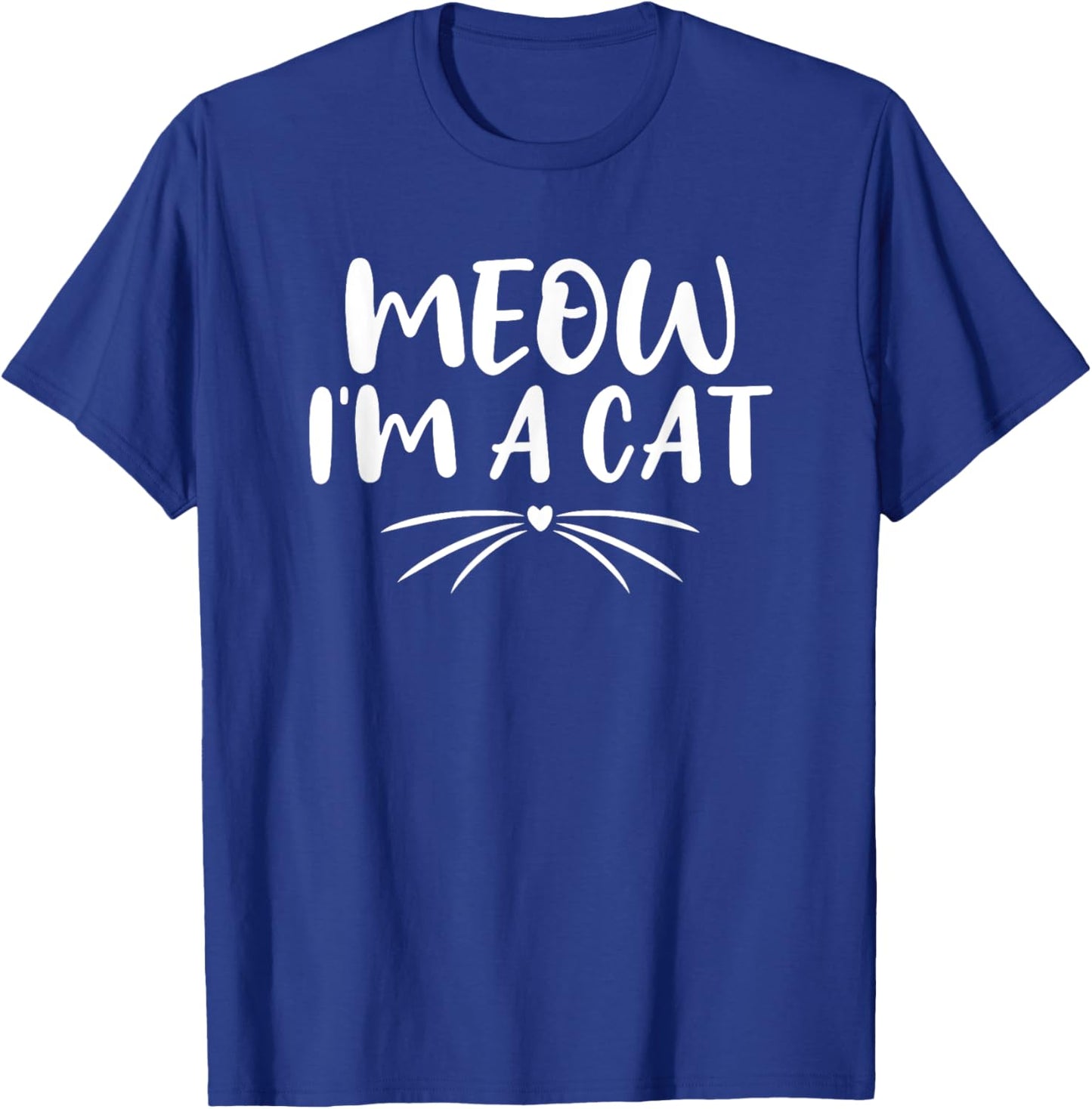 Meow I'm A Cat Funny Halloween Costume Couples 2021 Women Kids T-Shirt - T-Shirt | Royal