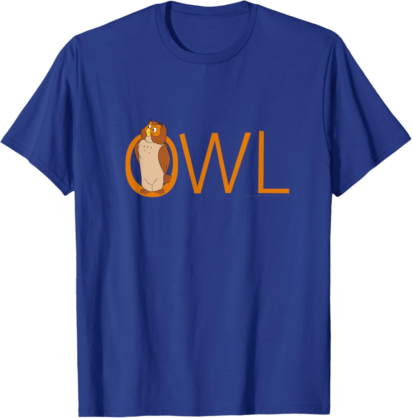 Disney Winnie the Pooh Owl Classic Lettering T-Shirt - T-Shirt | Royal