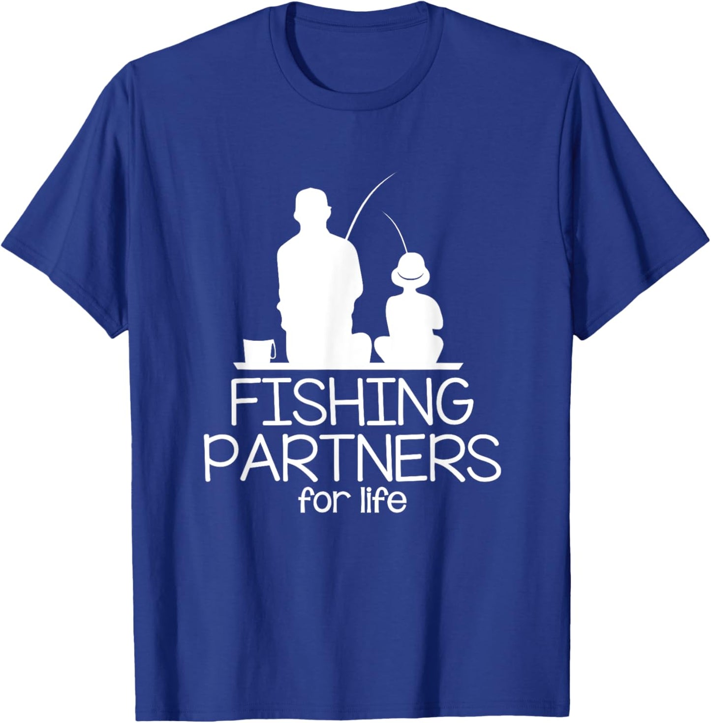 Fishing Partners For Life Father And Son Matching Outfits T-Shirt - T-Shirt | Royal