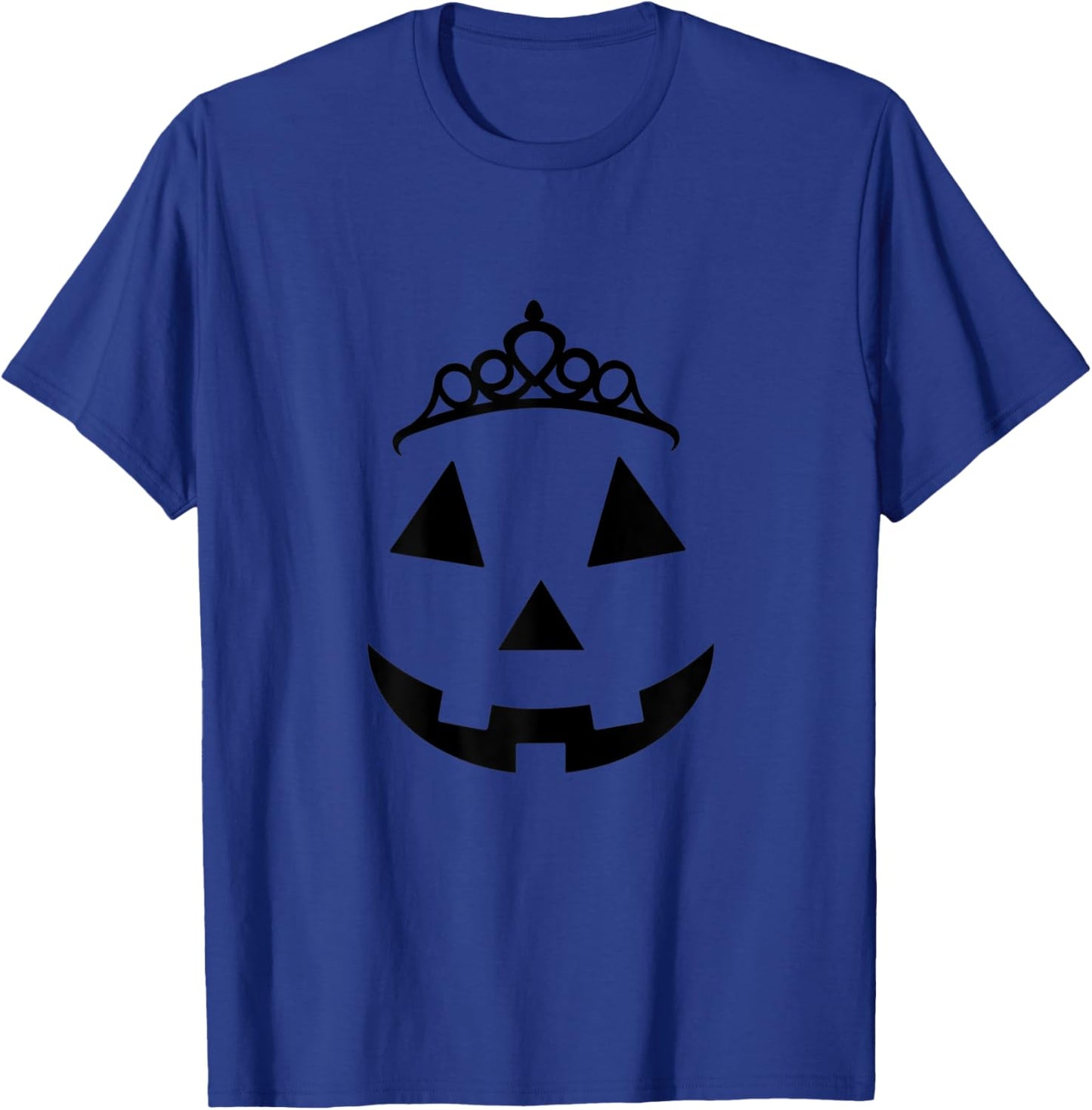 Halloween Pumpkin Face Pink Jack-O-Lantern Princess Queen T-Shirt - T-Shirt | Royal
