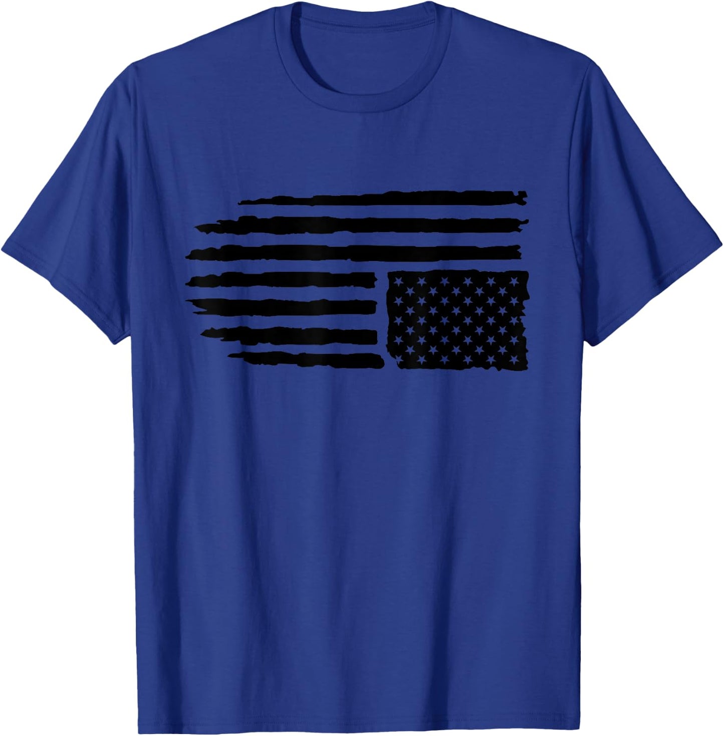 Upside Down American Flag Distressed In Distress Pro Trump Men T-Shirt - T-Shirt | Royal