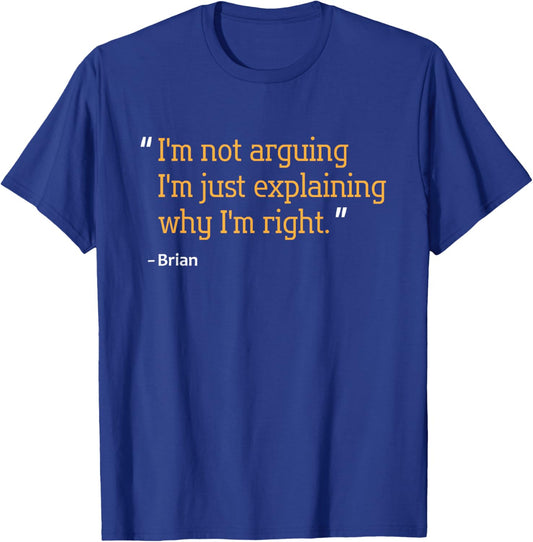 Custom Engineer Fathers Day Christmas Name BRIAN Gift Quote Funny Birthday Personalized Name Idea T-Shirt - T-Shirt | Royal