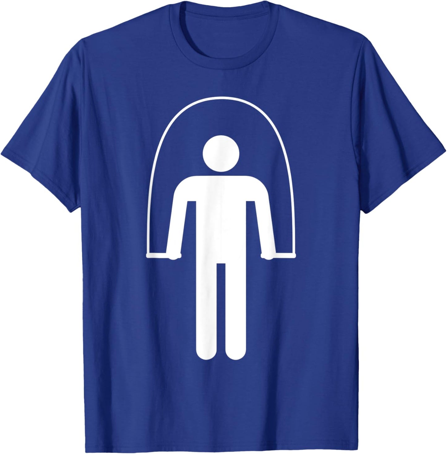 Stick Figure Jumping Rope T-Shirt - T-Shirt | Royal