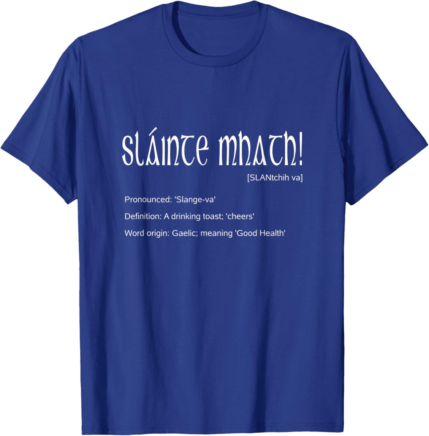Slainte Mhath Irish Pub Saint Patricks Shenanigans Dark Beer T-Shirt - T-Shirt | Royal