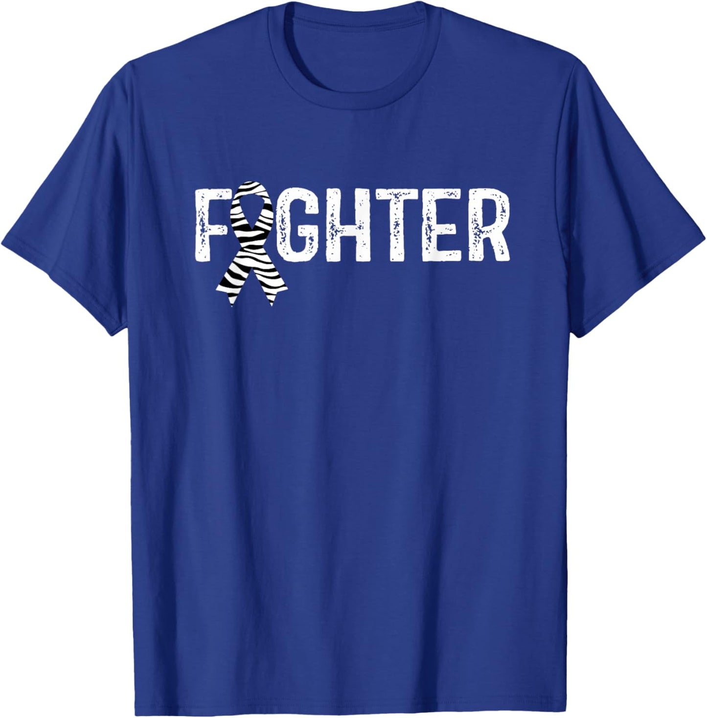 Wife Mom Fighter Neuroendocrine Cancer Awareness T-Shirt - T-Shirt | Royal