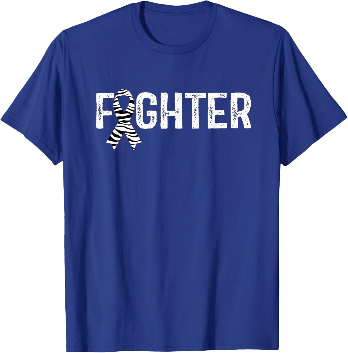 Wife Mom Fighter Neuroendocrine Cancer Awareness T-Shirt - T-Shirt | Royal