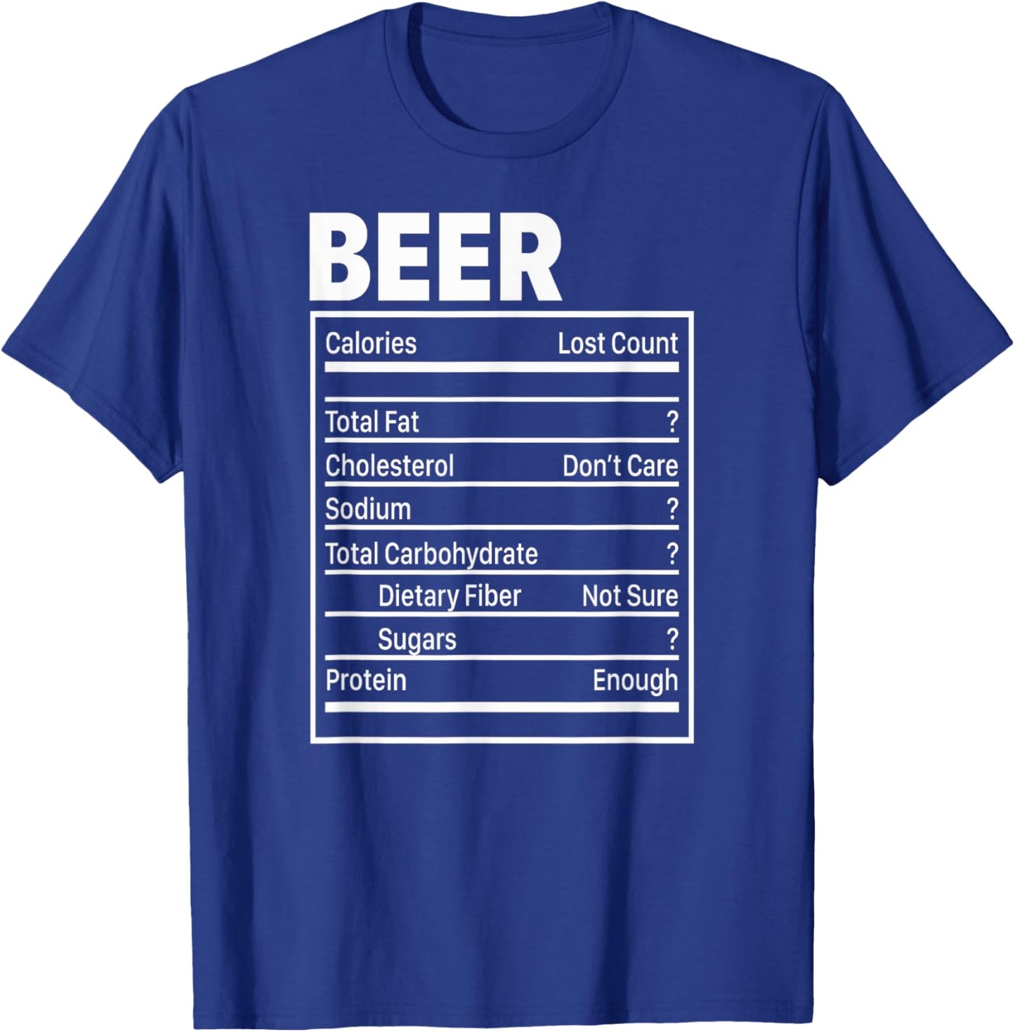 Beer Nutritional Ingredients, Funny ThanksGiving For Dad T-Shirt - T-Shirt | Royal