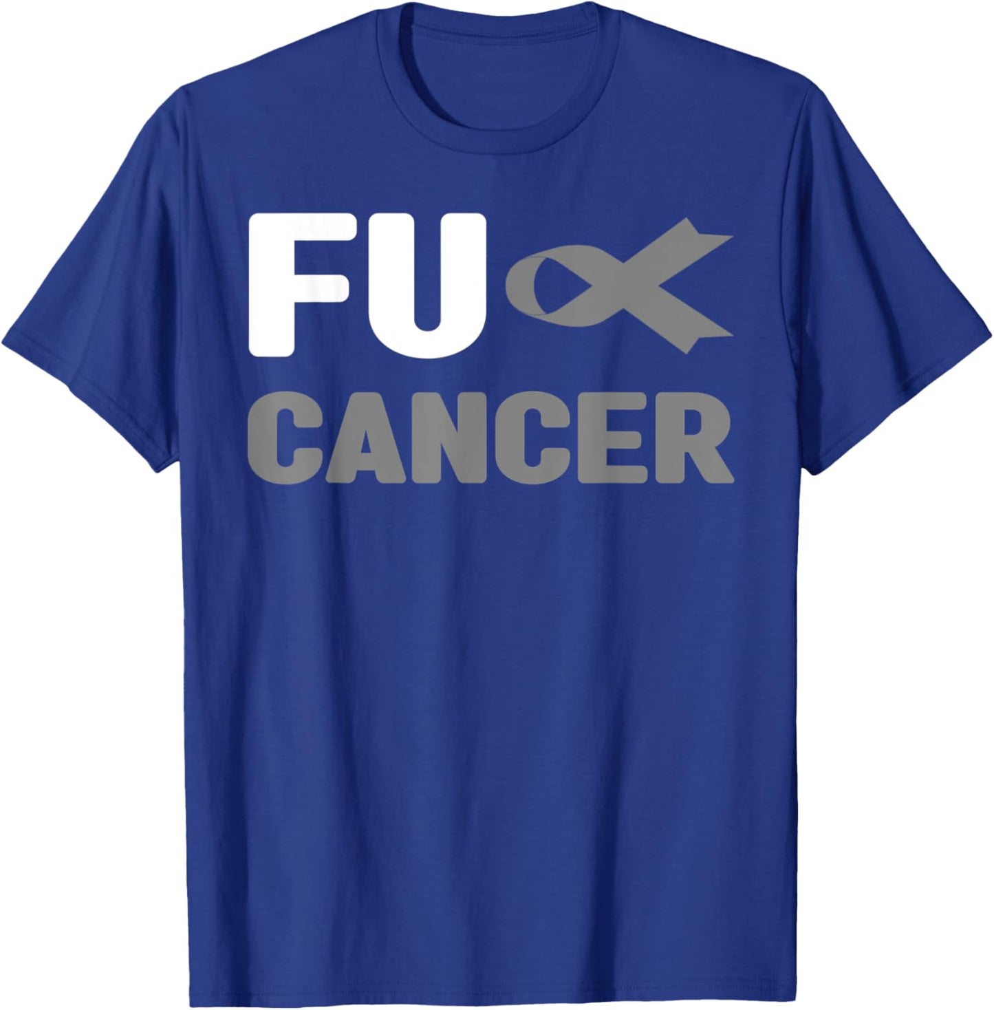 Fuck Brain Cancer Shirt - Fuck Brain Cancer Awareness T-Shirt - T-Shirt | Royal