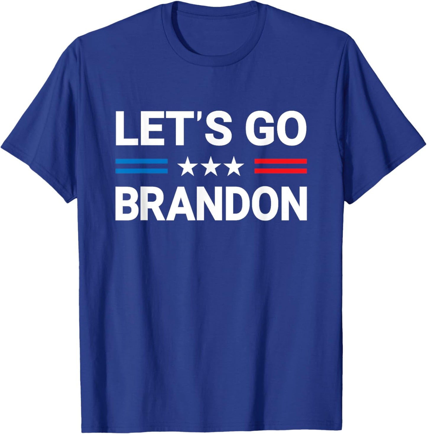 Let's Go Brandon US Flag T-Shirt - T-Shirt | Royal