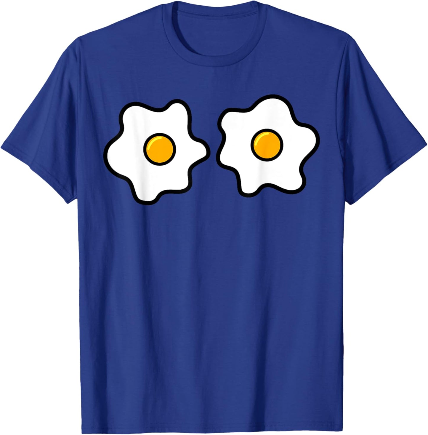 Funny Egg Boobs, Fried Egg Lovers Egg Eyes Halloween Costume T-Shirt - T-Shirt | Royal