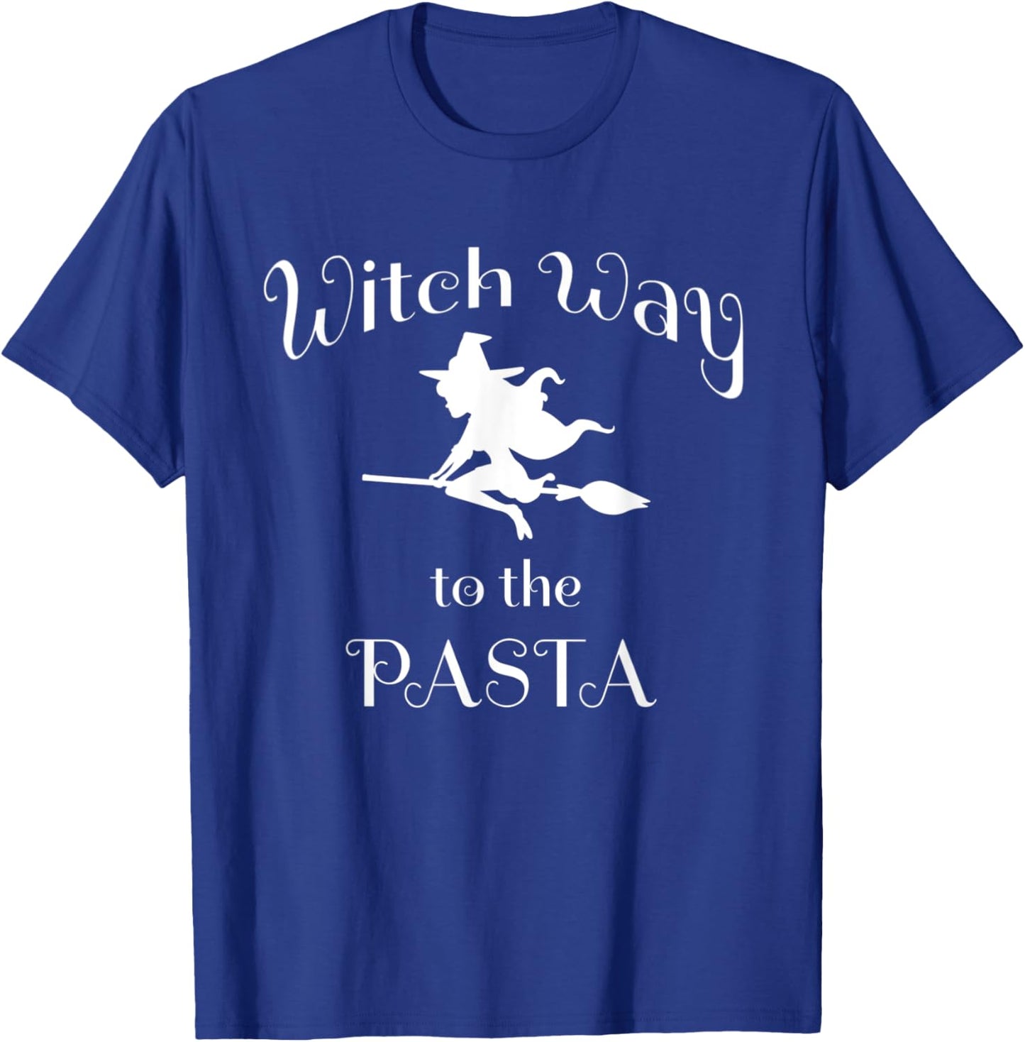 Halloween Pun Witch Way To The Pasta T-Shirt - T-Shirt | Royal