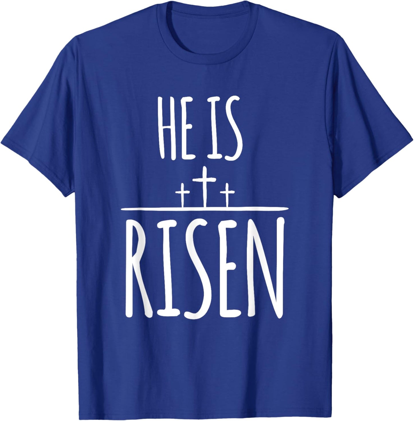 Christian Easter Shirt for Faith Believers He Is Risen T-Shirt - T-Shirt | Royal
