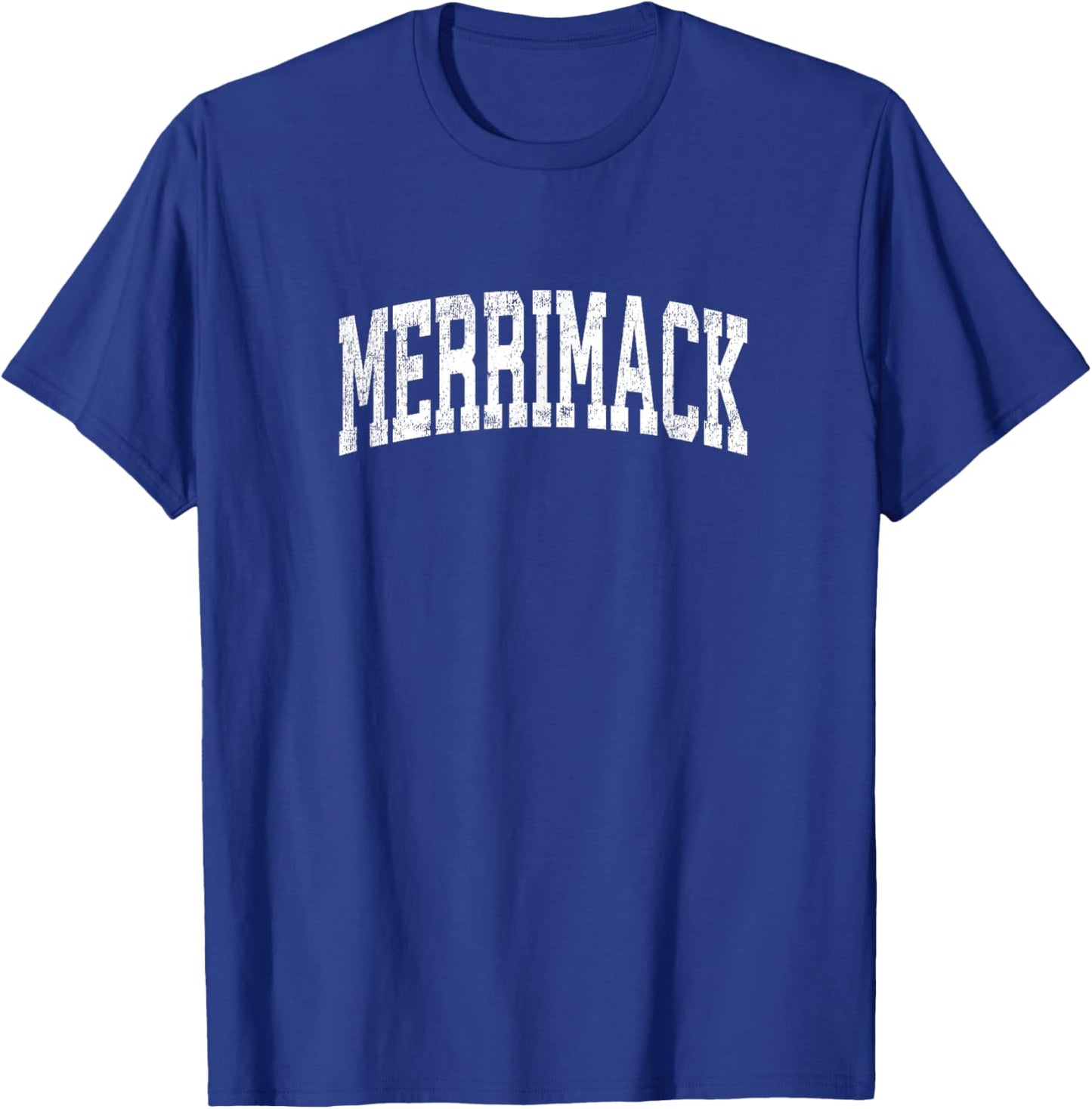 Merrimack New Hampshire NH Vintage Athletic Sports Design T-Shirt - T-Shirt | Royal