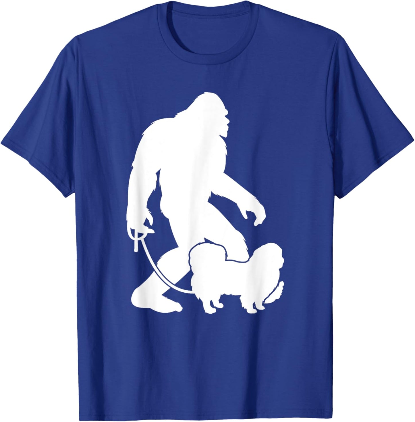 Bigfoot Walking Pekingese Dog T-Shirt - T-Shirt | Royal