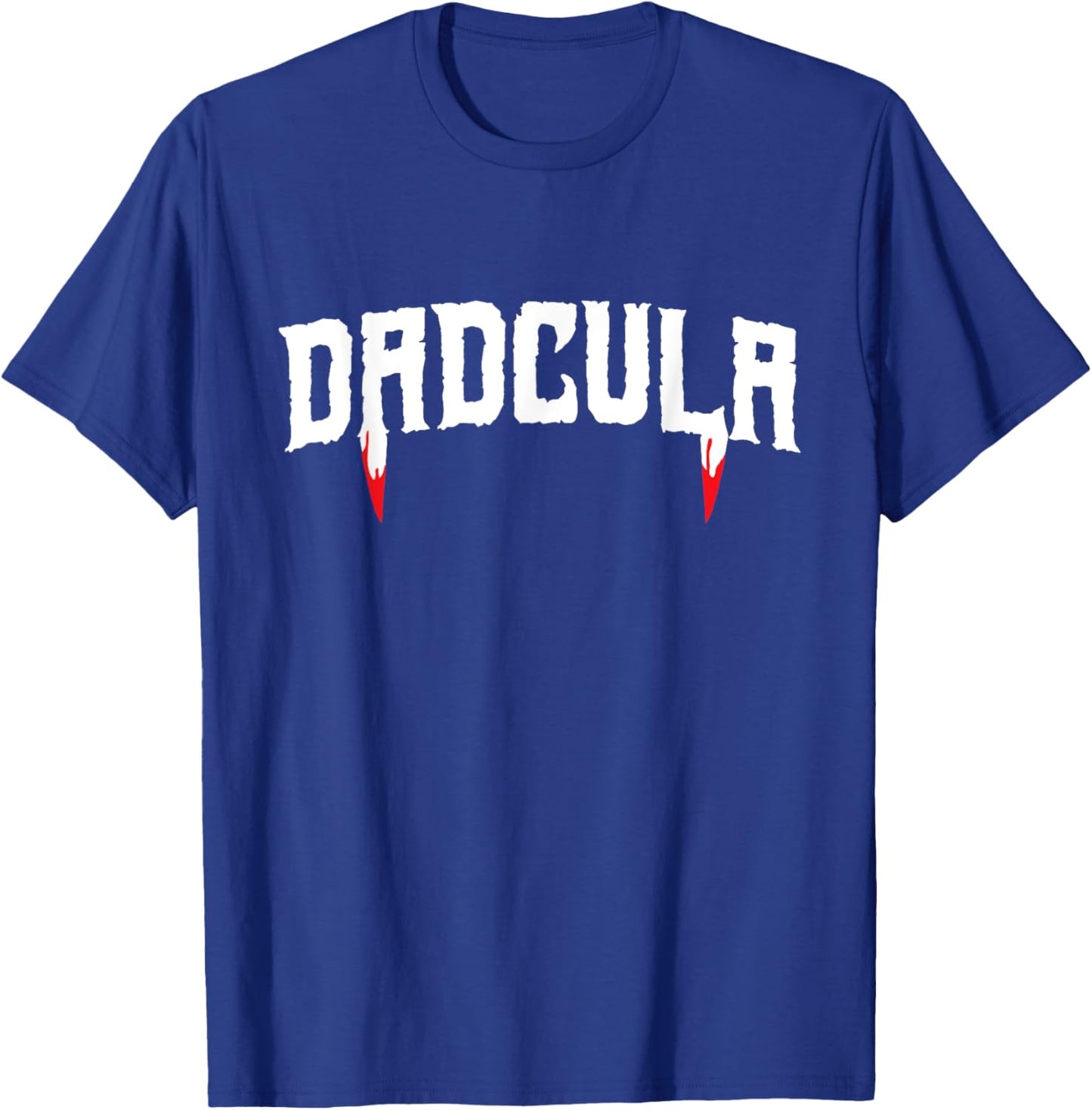 Funny Dadcula Halloween Dad Costume Vampire Fangs T-Shirt - T-Shirt | Royal