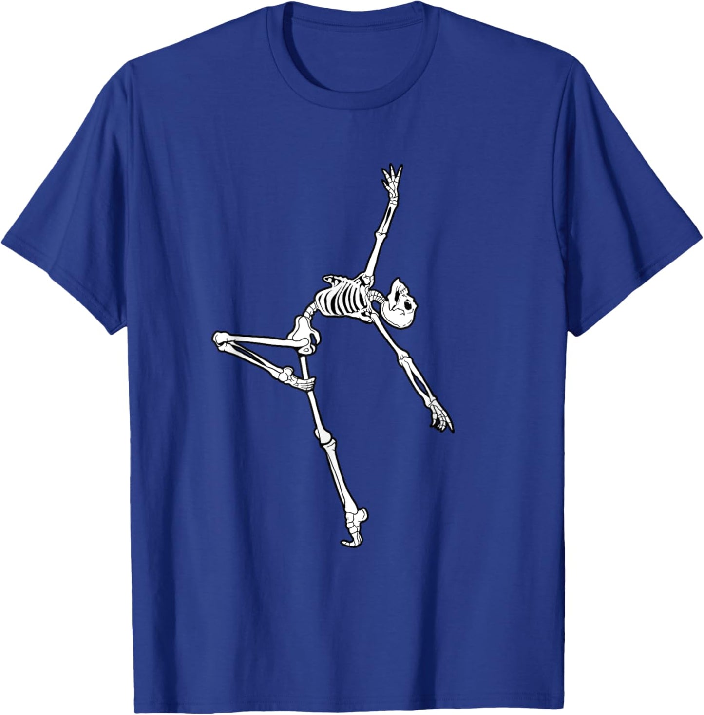 Dancing Skeleton Halloween Ballet Dance Pose T-Shirt - T-Shirt | Royal