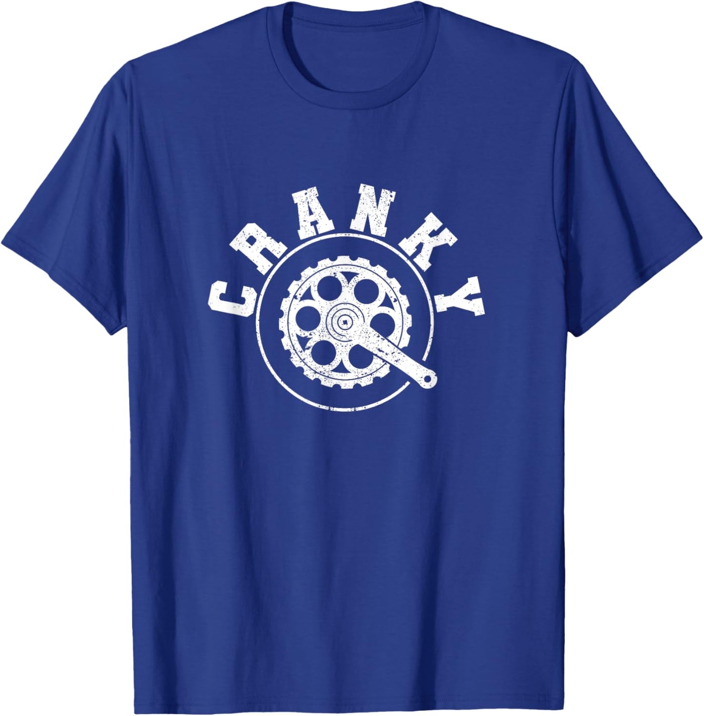 Cranky Funny Bicycle Lover Crank Cycling Biker Mountain Bike T-Shirt - T-Shirt | Royal
