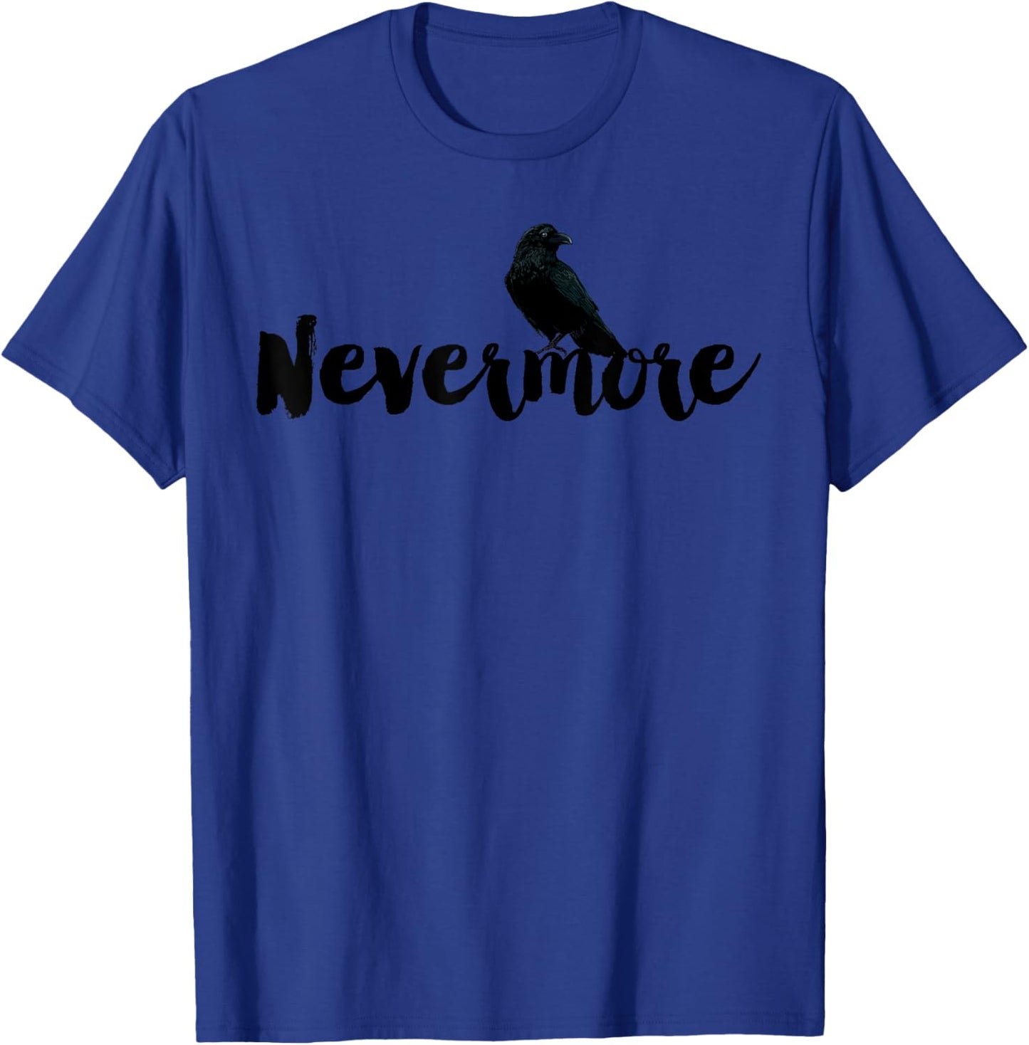 Miftees Edgar Allan Poe Raven Nevermore Dark Literature T-Shirt - T-Shirt | Royal