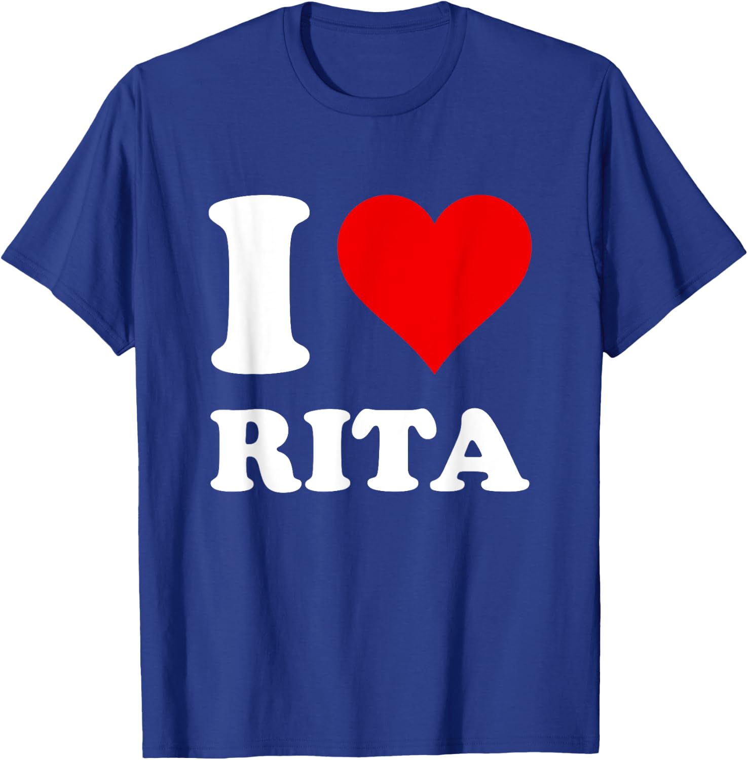 Red Heart I Love Rita T-Shirt - T-Shirt | Royal