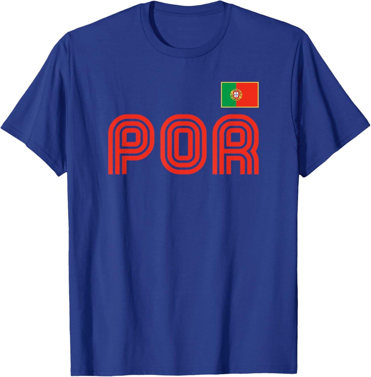Portugal Flag Retro International Country Portuguese Pride T-Shirt - T-Shirt | Royal
