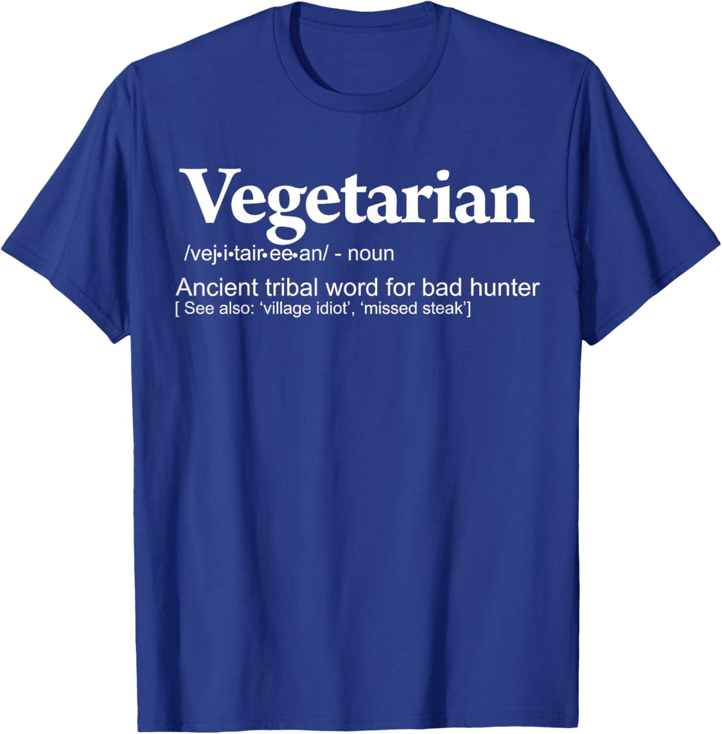 Miftees BBQ Anti-vegetarian, Funny Vegetarian Definition T-Shirt - T-Shirt | Royal