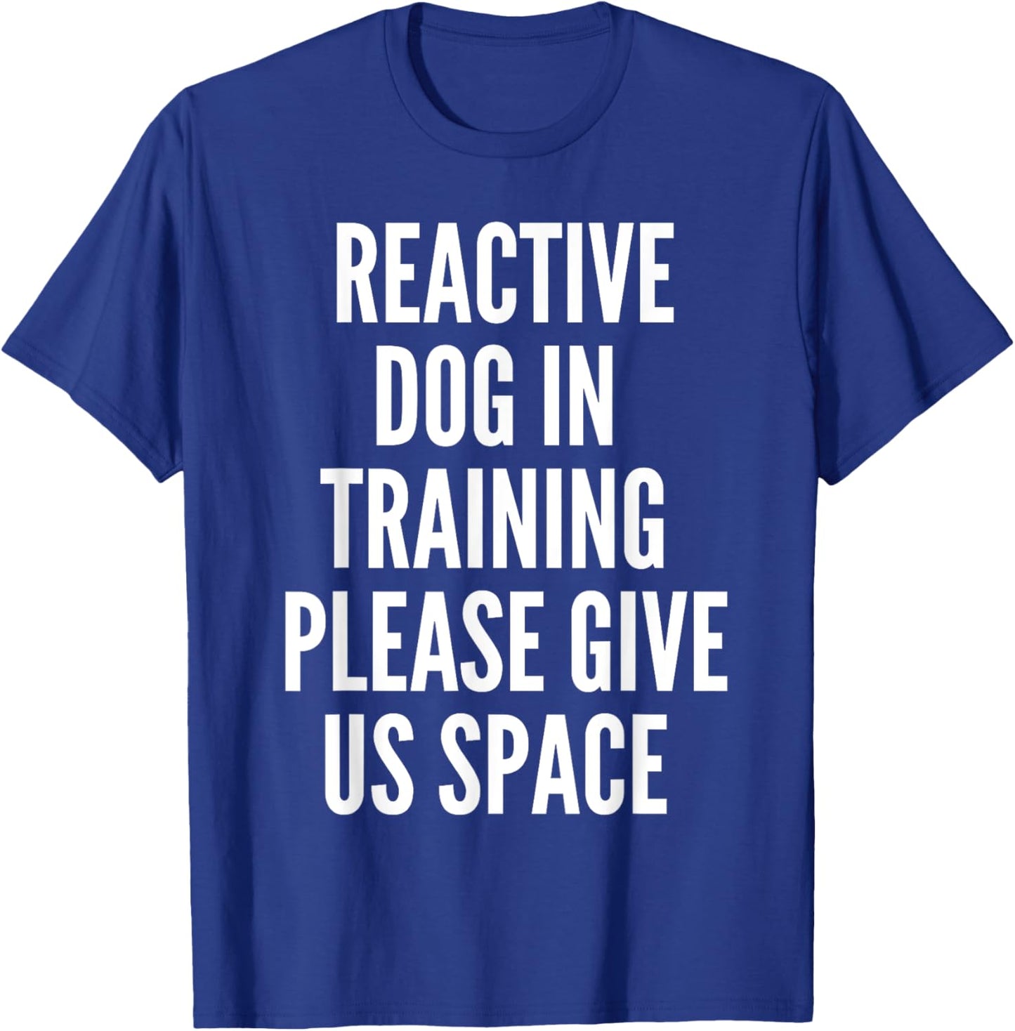 Nervous Dog Reactive Dog Owner Training Apparel -Adults Black Short Sleeve Dog Pattern T-Shirt - T-Shirt | Royal