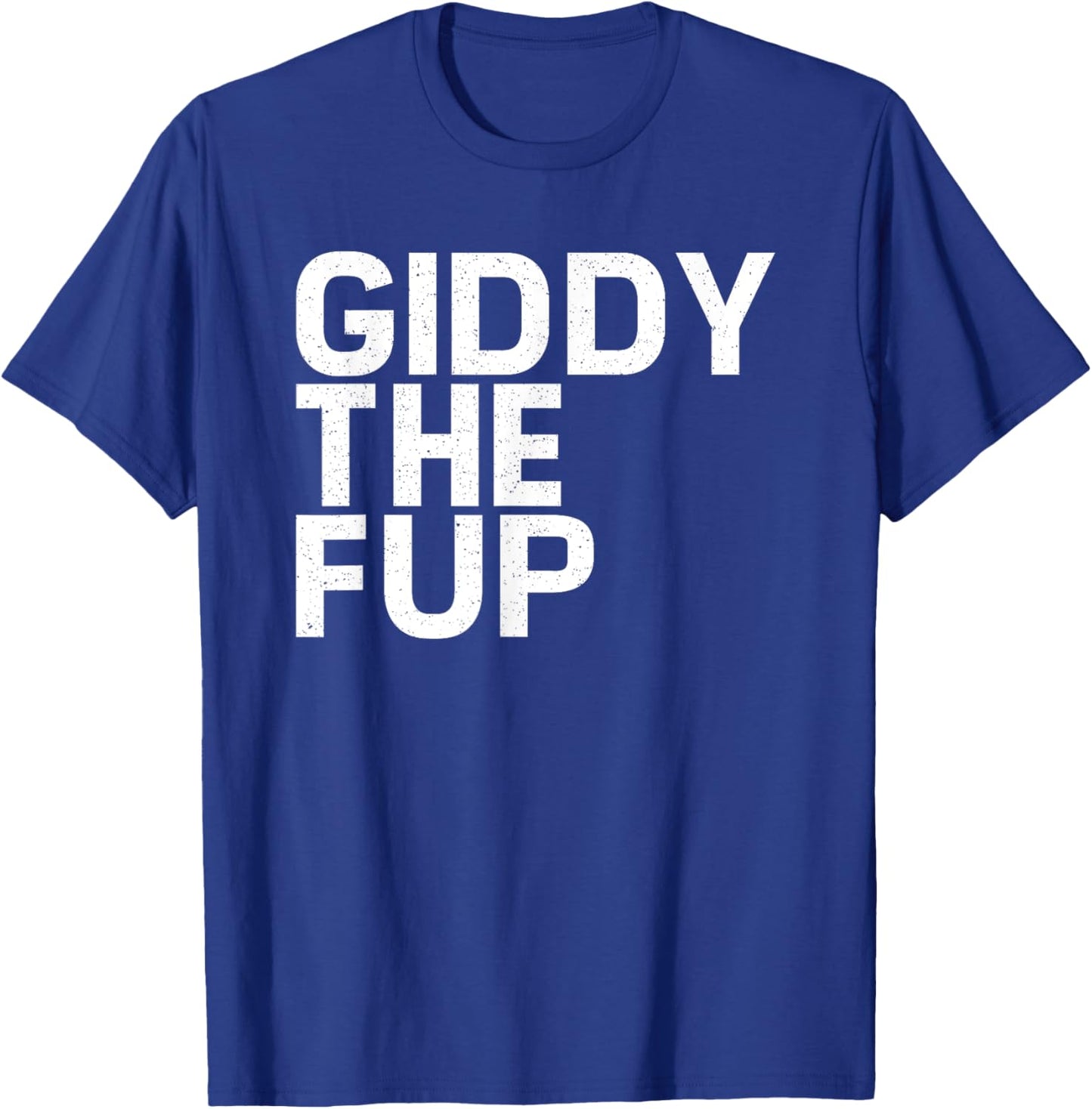 Funny Horse Racing Vintage Giddythefup KY Derby Horse T-Shirt - T-Shirt | Royal