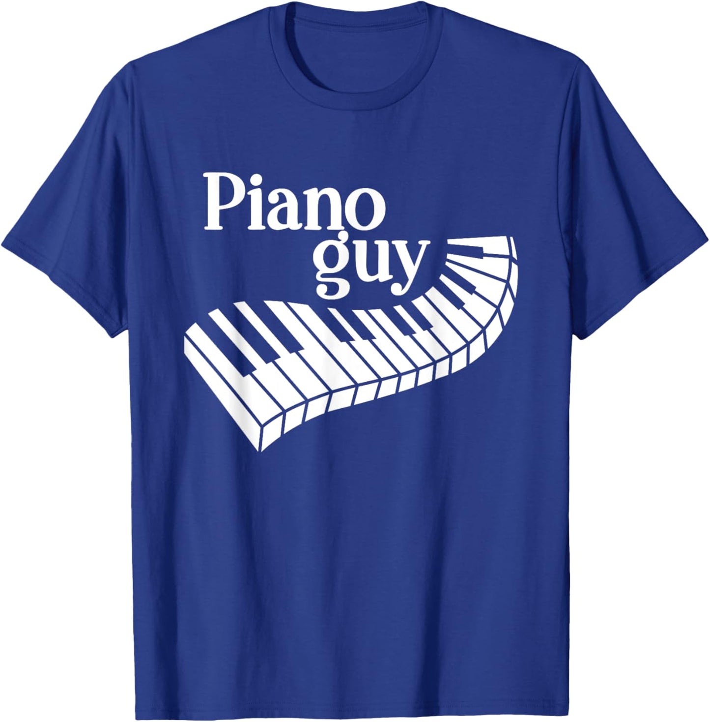 Piano Guy Artistic Piano Keys Keyboard Player Piano Guy T-Shirt - T-Shirt | Royal