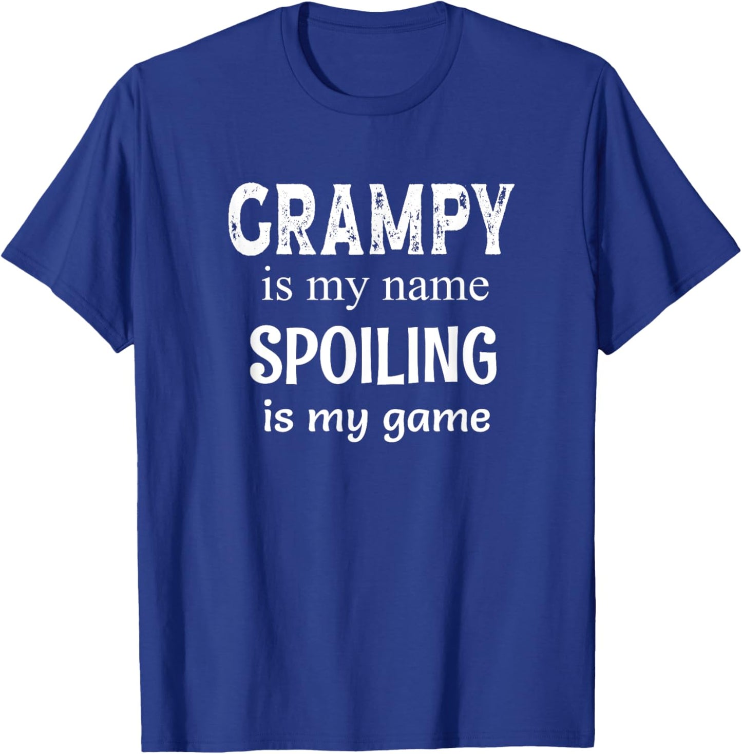 Grampy Is My Name Spoiling Is My Game Grandfather Grandpa T-Shirt - T-Shirt | Royal