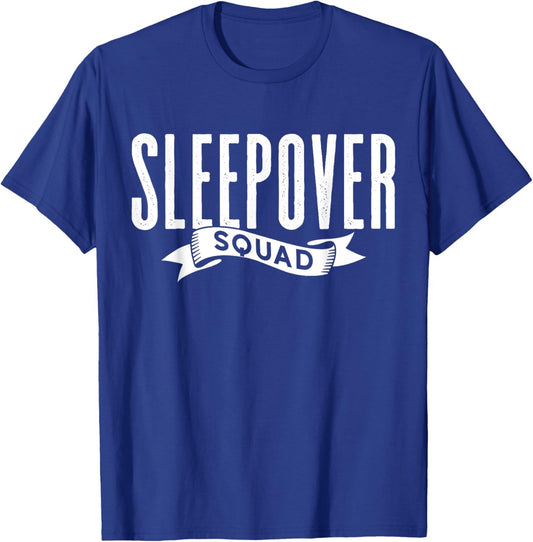 Sleepover Squad Team Party Cute Overnight T-Shirt - T-Shirt | Royal