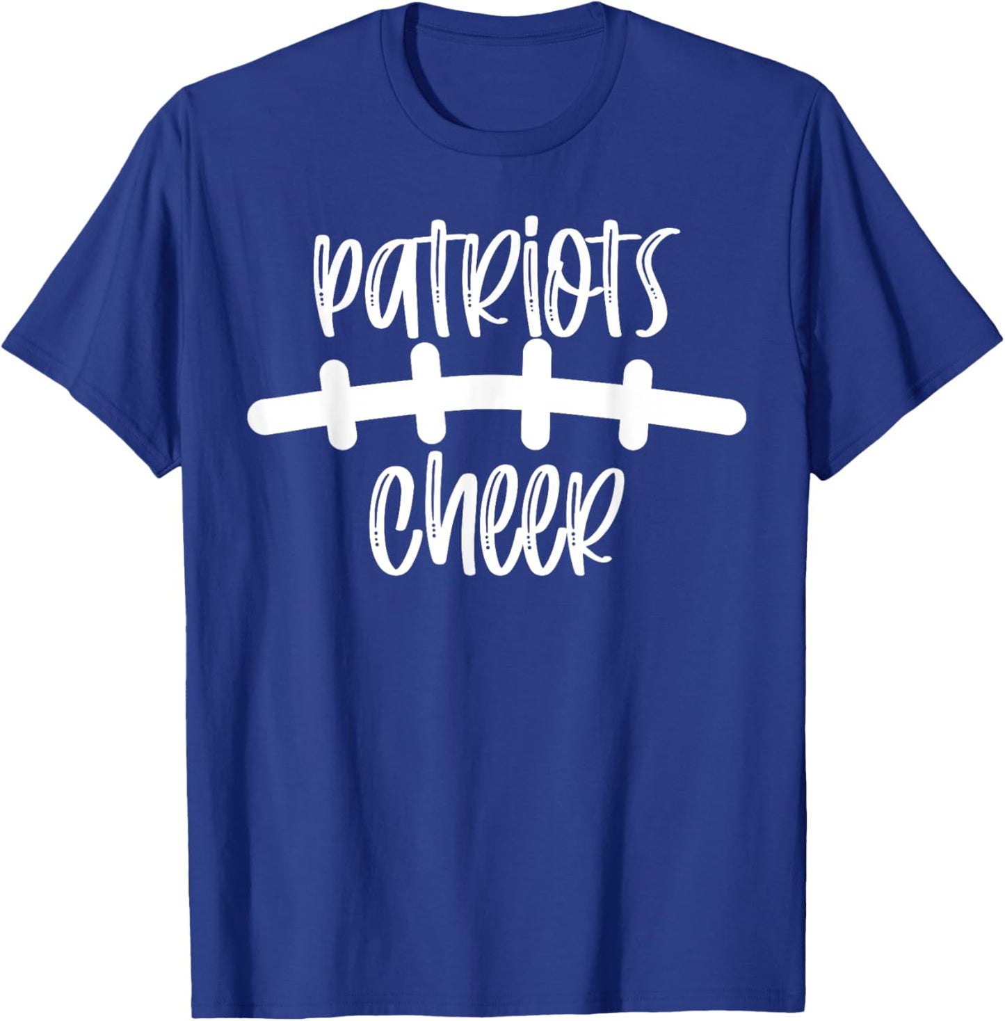 Patriots Cheer School Spirit Football Team Mascot Game Night T-Shirt - T-Shirt | Royal