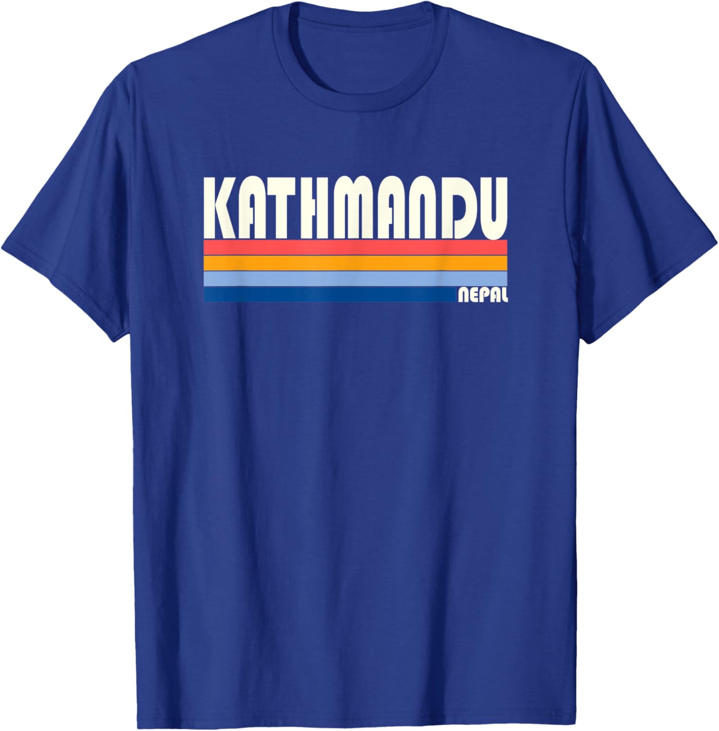Retro Vintage 70s 80s Style Kathmandu, Nepal T-Shirt - T-Shirt | Royal
