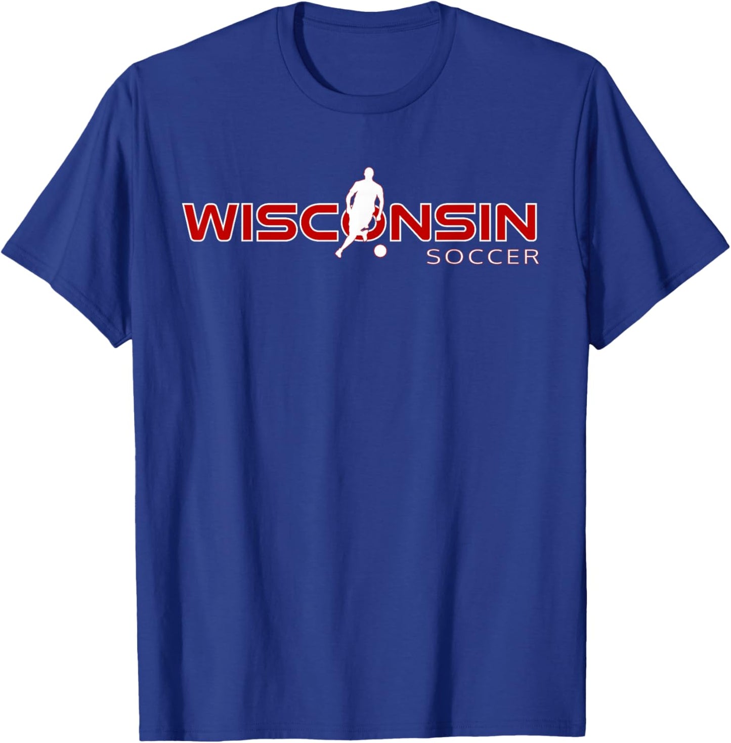 WI Sports Fan The Badger State Souvenir Wisconsin Soccer T-Shirt - T-Shirt | Royal