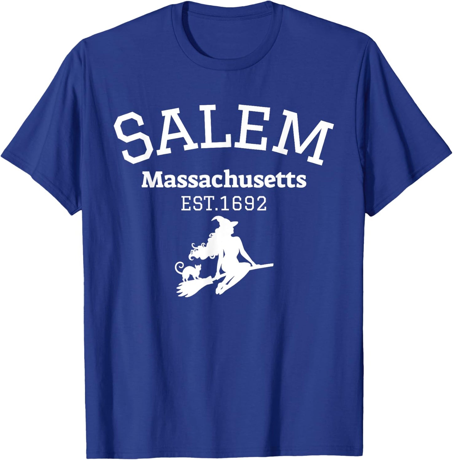 Funny Salem Witch Est 1692 Salem Massachusetts Halloween T-Shirt - T-Shirt | Royal