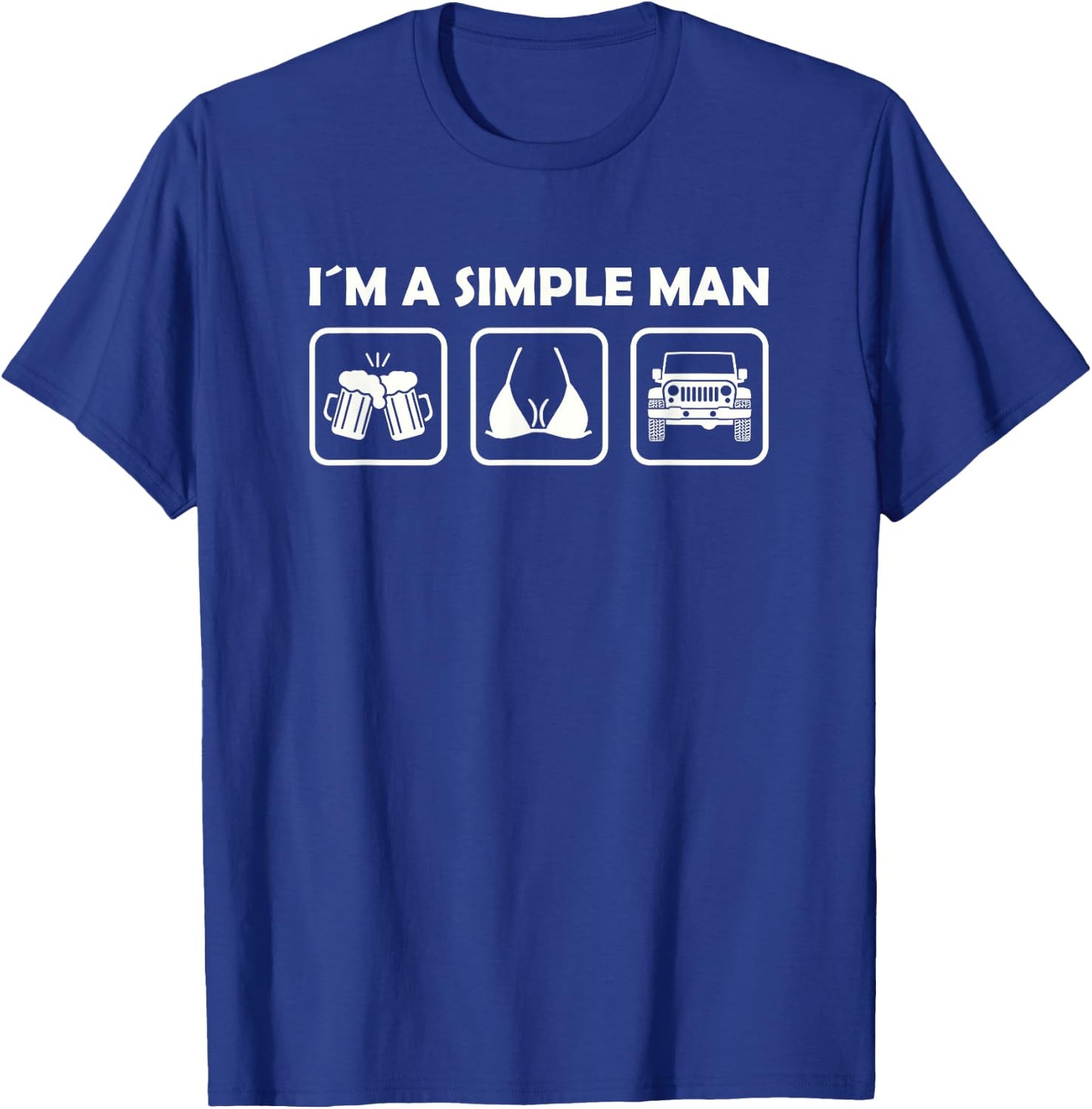 I´m A Simple Man Beer Offroad T-Shirt - T-Shirt | Royal