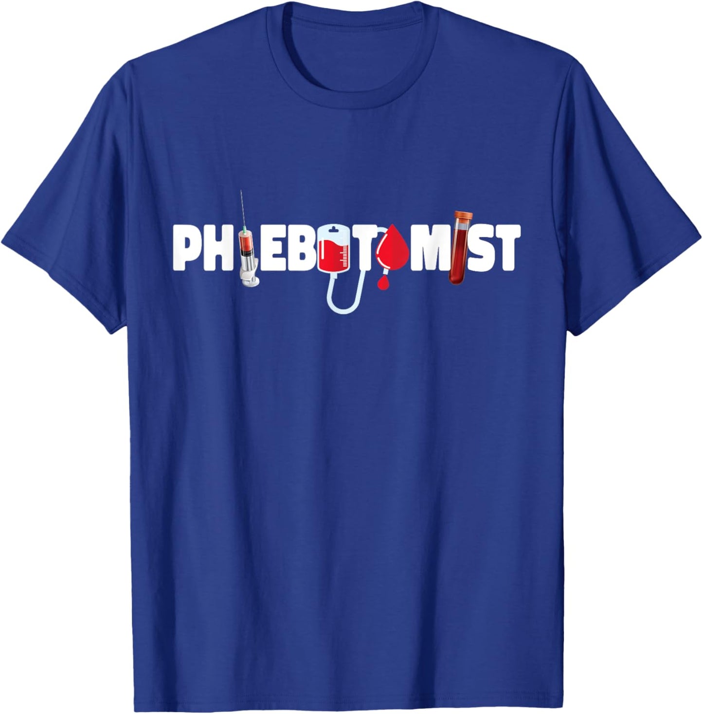 Phlebotomist Tech Technician T-Shirt - T-Shirt | Royal