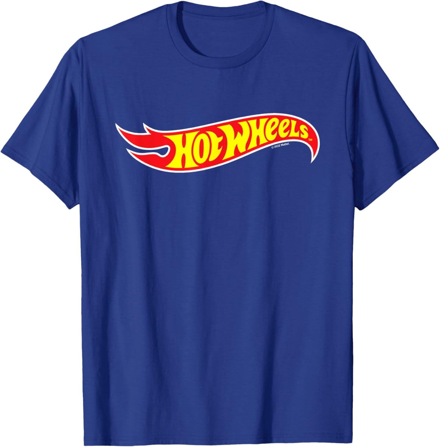Hot Wheels - Hot Wheels Logo - Boys' Classic Fit Short Sleeve - Black - Size: XS (4/5), S (6/7), M (8), L (10), XL (12), XXL (14/16) - Novelty T-Shirt - T-Shirt | Royal