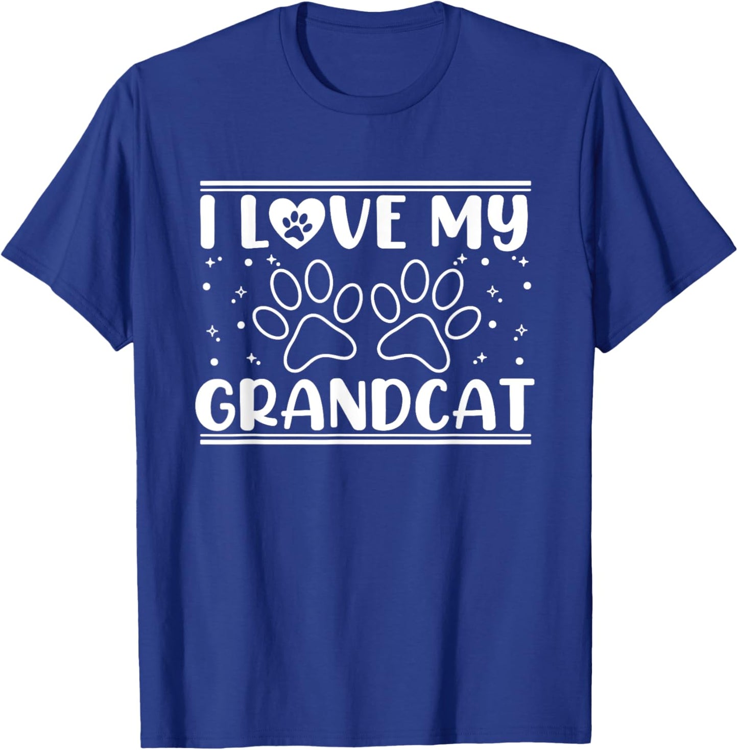 I love my Grandcat - Cat Lover Granddad Grandma Grandparents Men Women T-Shirt - T-Shirt | Royal