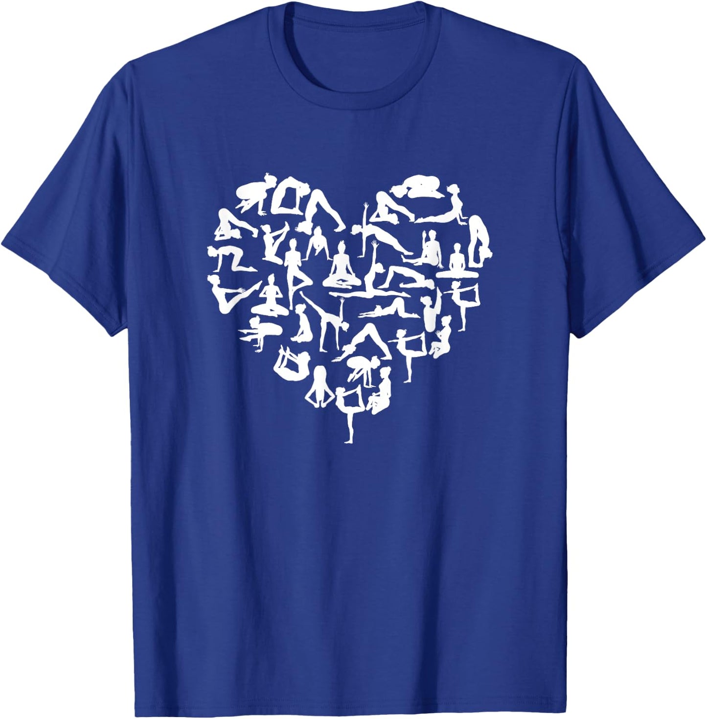 Yoga Love Spiritual Yogi Meditation Yoga Exercise Heart T-Shirt - T-Shirt | Royal
