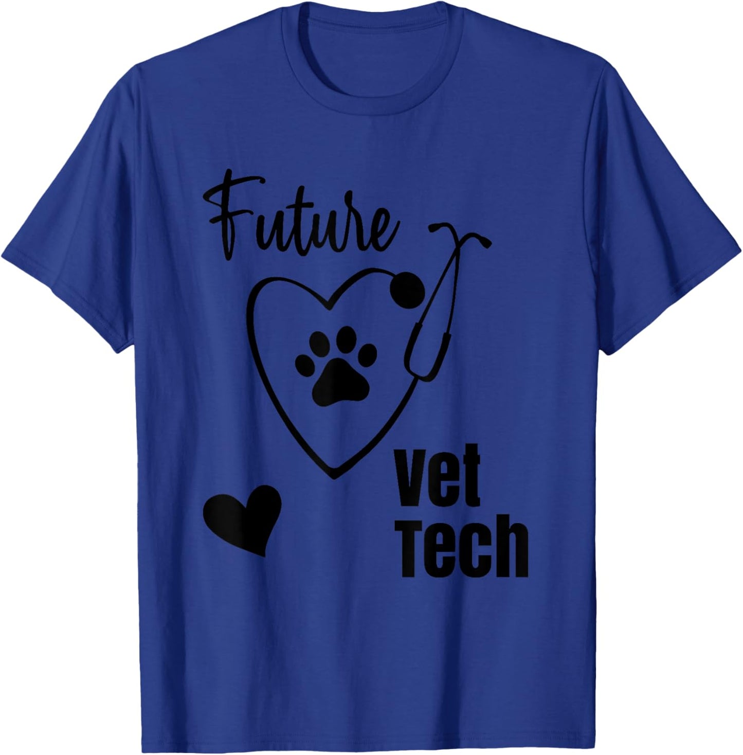 Cute Future Vet Tech Vet Nurse Student Veterinary Technician T-Shirt - T-Shirt | Royal