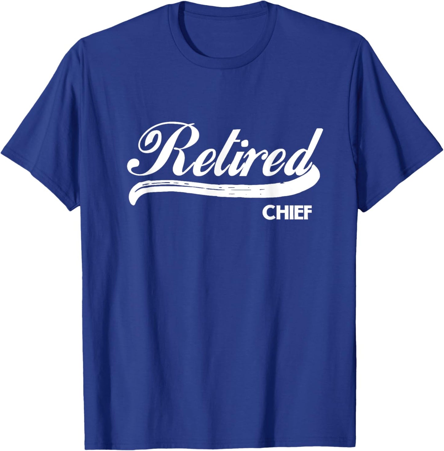 Retired Chief Funny Retirement Party Gift Police T-Shirt - T-Shirt | Royal