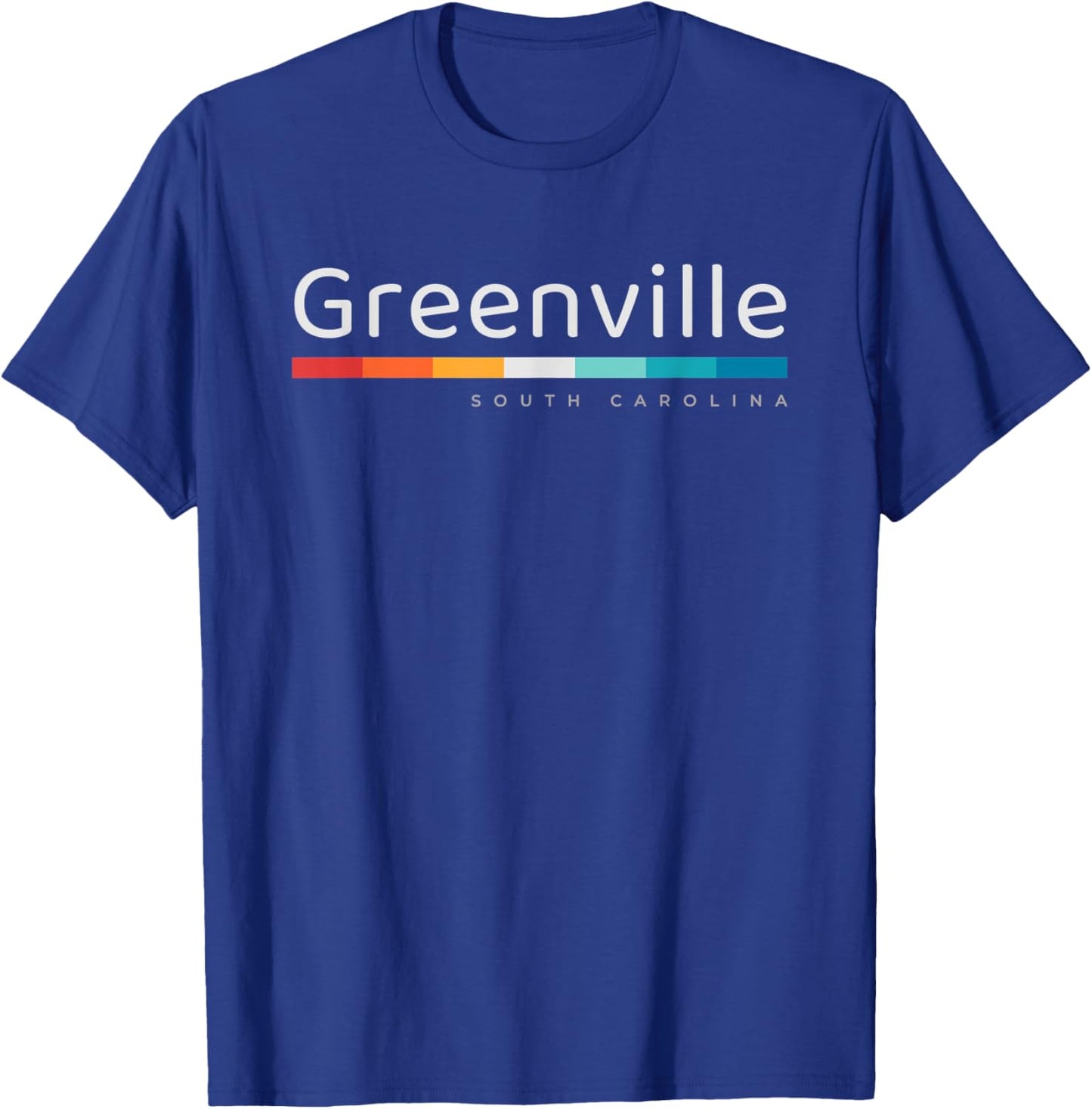 Greenville SC South Carolina Retro Design T-Shirt - T-Shirt | Royal
